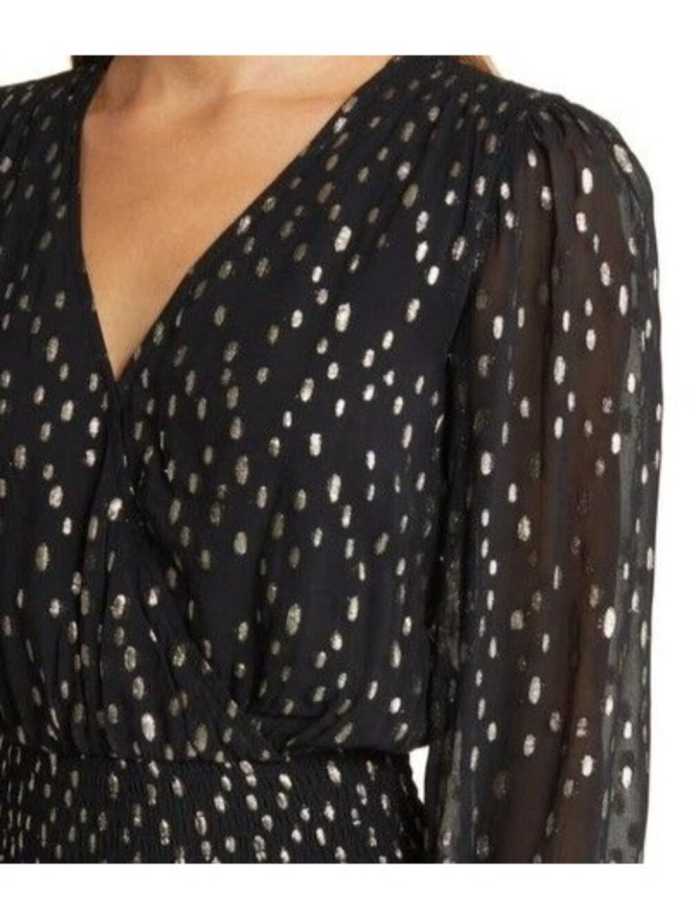 Lilly Pulitzer Cristiana Black Gold Dot Midi Dress Size 2 New With tag - Picture 6 of 8